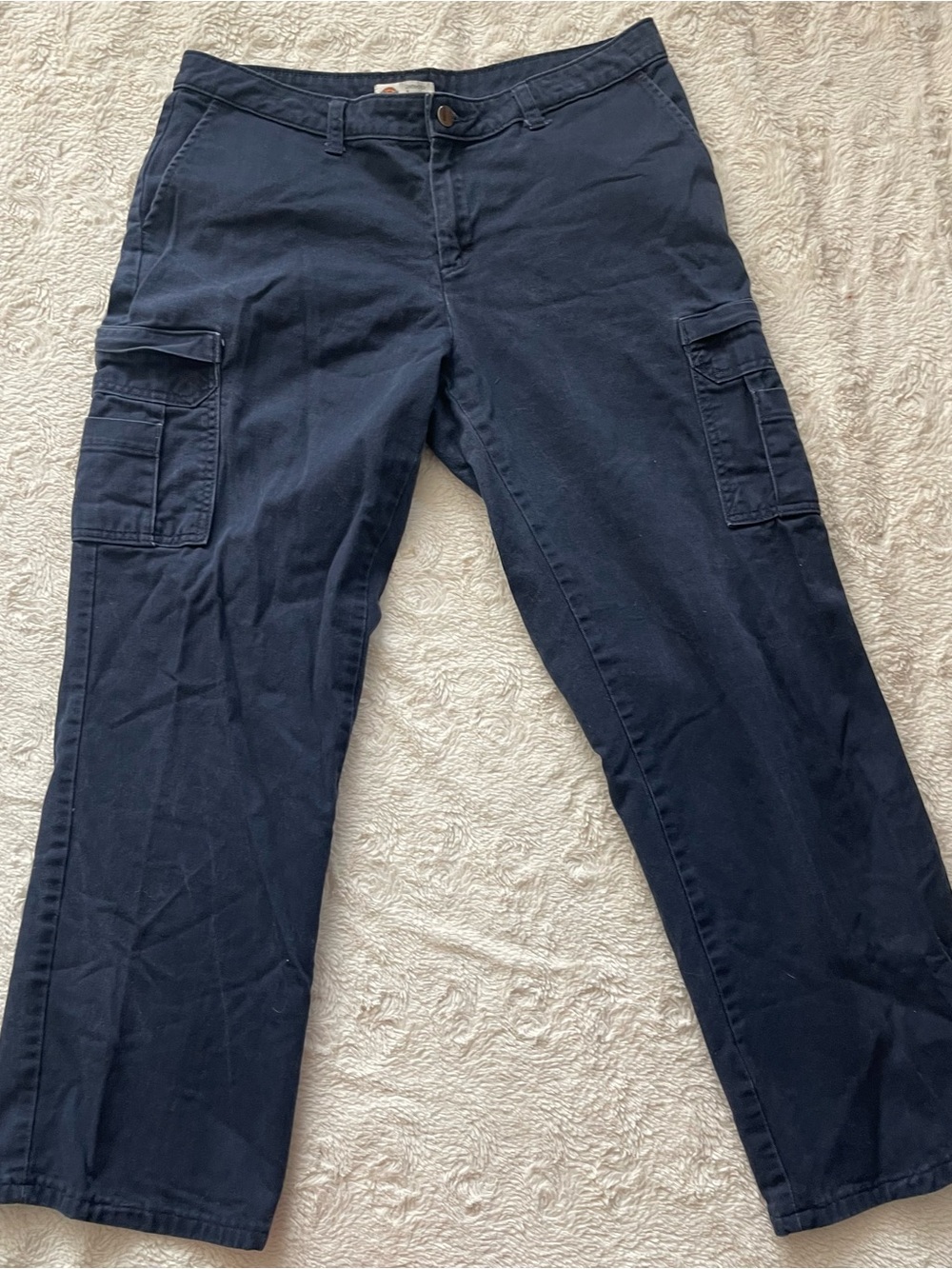 Dickies Women's Navy Straight-Leg Cargo Pants